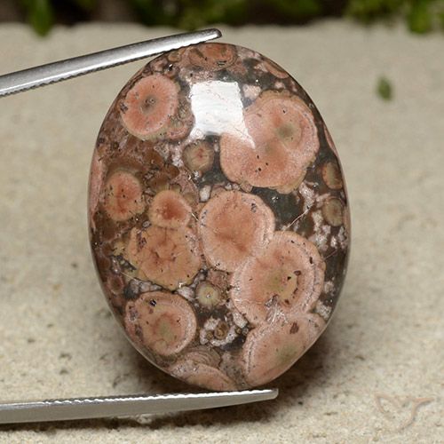 28.24ct Naturel Multicolore Jaspe, ovale, Opaque