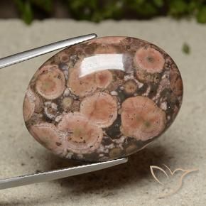 Jaspe Multicolore naturelle ovale, 28.24 ct, Opaque