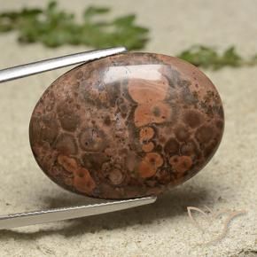 Jaspe Multicolore naturelle ovale, 19.34 ct, Opaque
