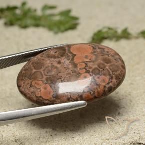Jaspe Multicolore naturelle ovale, 19.34 ct, Opaque