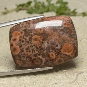Jaspe Multicolore naturelle Coussin, 30.35 ct, Opaque