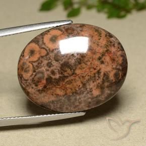 Jaspe Multicolore naturelle ovale, 22.97 ct, Opaque