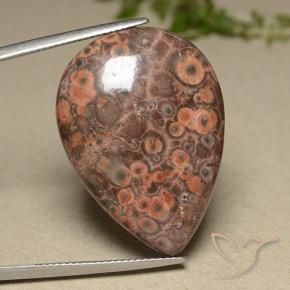 Jaspe Multicolore naturelle En forme de poire, 27.32 ct, Opaque
