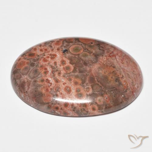 Jaspe Multicolore naturelle ovale, 25.58 ct, Opaque