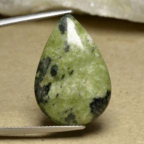 Jaspe multicolore naturelle en forme de poire, 15,63 ct, opaque