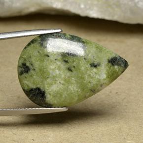 Jaspe multicolore naturelle en forme de poire, 15,63 ct, opaque