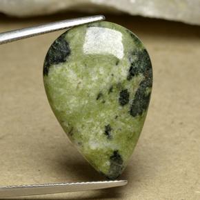 Jaspe multicolore naturelle en forme de poire, 15,63 ct, opaque