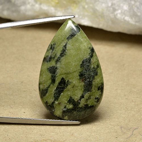 22.20ct Naturel Multicolore Jaspe, En forme de poire, Opaque