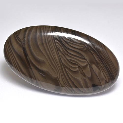Jaspe Brun naturelle Coupe ovale, 51.37 ct, Opaque