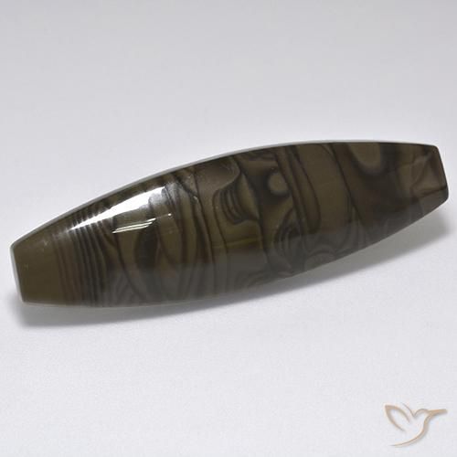 Jaspe Marron noirâtre naturelle Fantaisie, 21.93 ct, Opaque