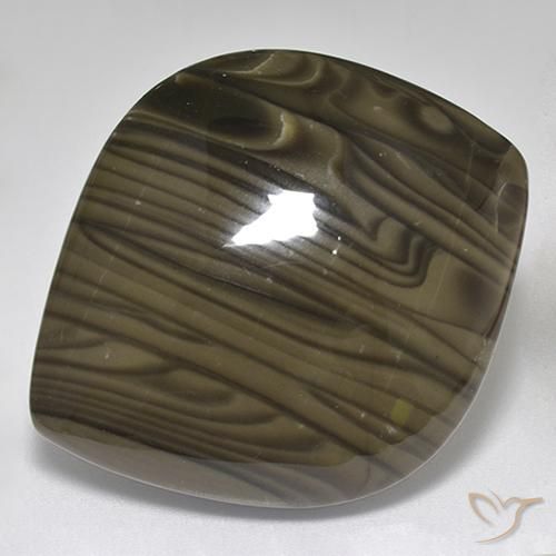 32.00ct Naturel Brun chocolat noir Jaspe, Fantaisie, Opaque