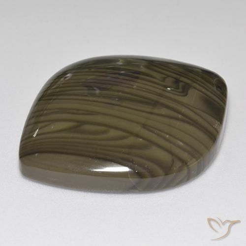 Jaspe Brun chocolat noir naturelle Fantaisie, 32.00 ct, Opaque