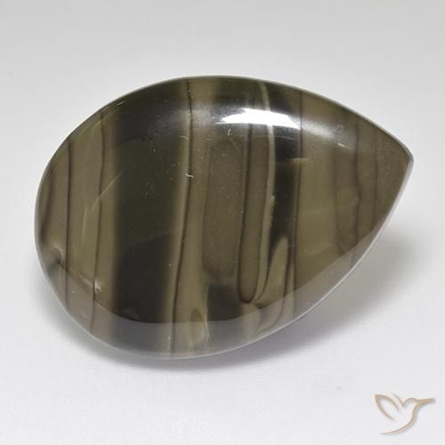 Jaspe Marron clair naturelle En forme de poire, 18.22 ct, Opaque