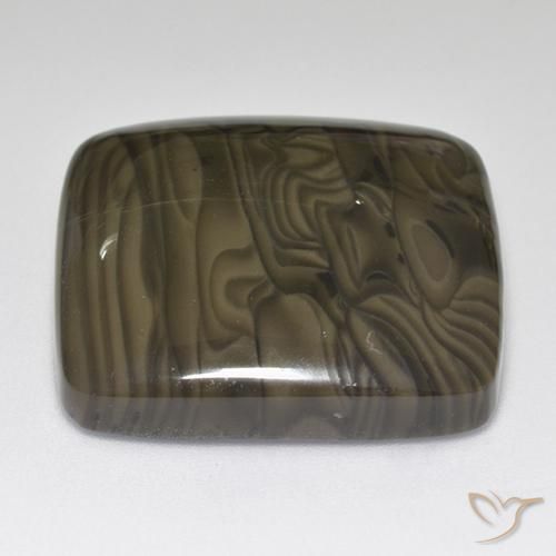 Jaspe Brun cèdre naturelle Coussin, 45.97 ct, Opaque