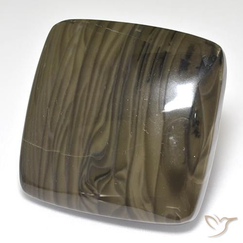 Jaspe Marron foncé naturelle Coussin, 37.55 ct, Opaque