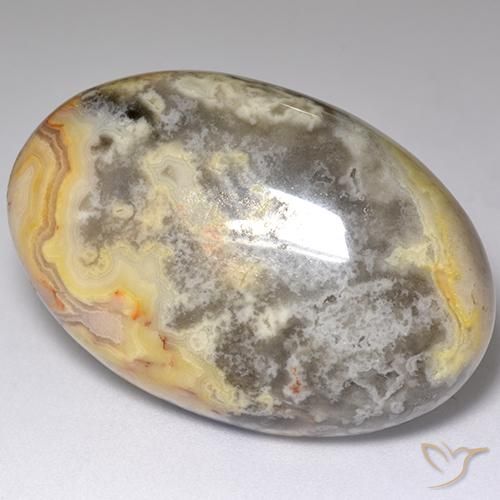 51.53ct Naturel Multicolore Jaspe, ovale, Opaque