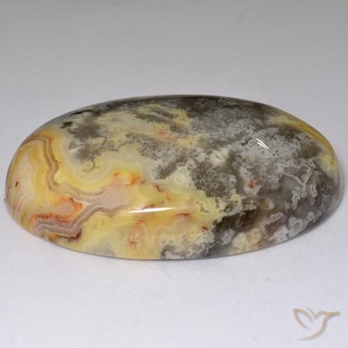 Jaspe Multicolore naturelle ovale, 51.53 ct, Opaque