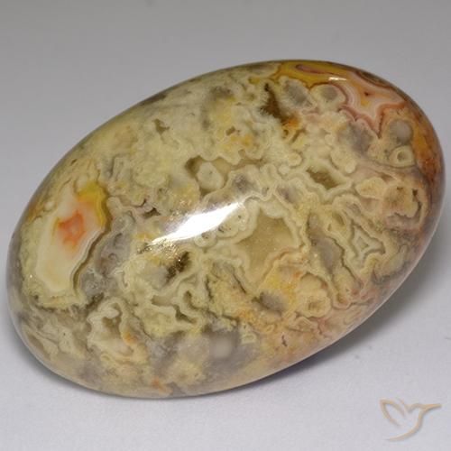 Jaspe Multicolore naturelle ovale, 59.84 ct, Opaque