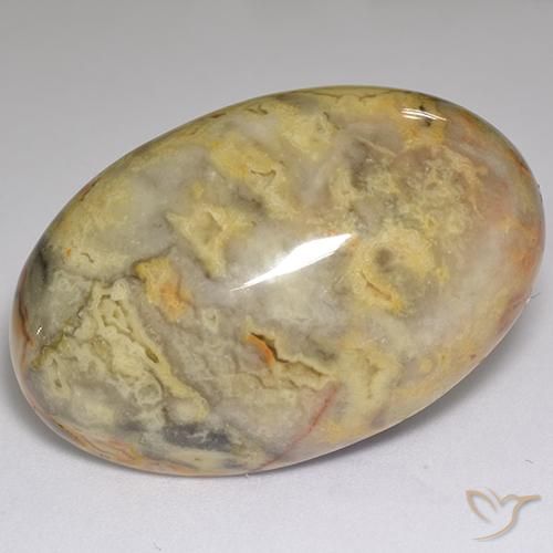 Jaspe Multicolore naturelle ovale, 59.96 ct, Opaque