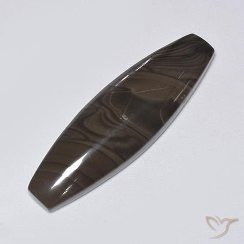 22.61ct Naturel Brun chocolat Jaspe, Fantaisie, Opaque
