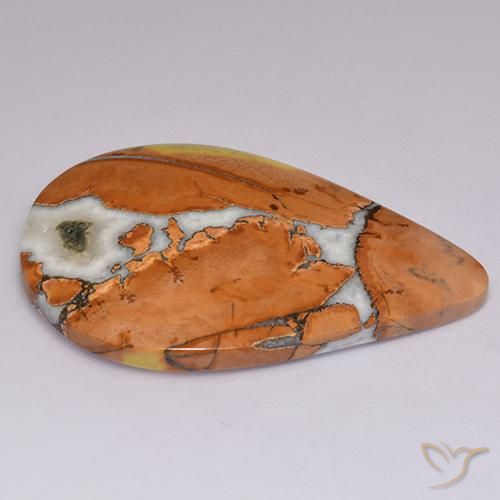 Jaspe Multicolore naturelle En forme de poire, 38.11 ct, Opaque