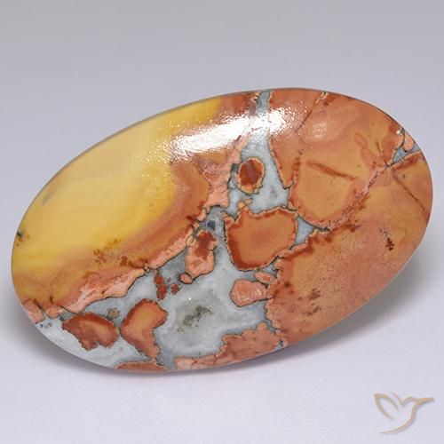 60.01ct Naturel Multicolore Jaspe, ovale, Opaque