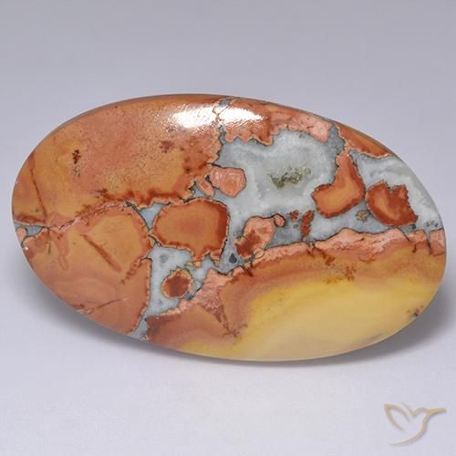 Jaspe Multicolore naturelle ovale, 60.01 ct, Opaque