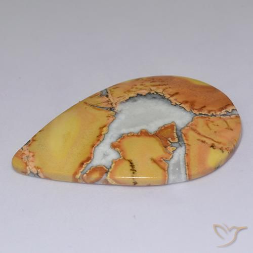 Jaspe Multicolore naturelle En forme de poire, 33.48 ct, Opaque
