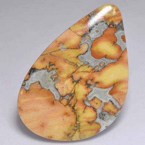 Jaspe multicolore naturelle forme fantaisie, 40,03 ct, opaque