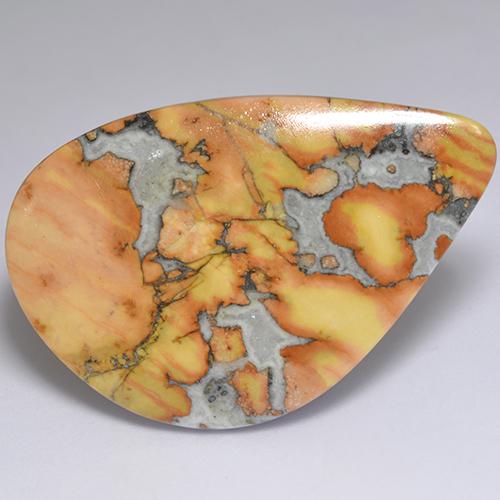 Jaspe multicolore naturelle forme fantaisie, 40,03 ct, opaque