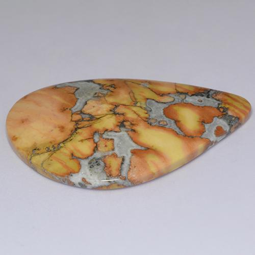 Jaspe multicolore naturelle forme fantaisie, 40,03 ct, opaque