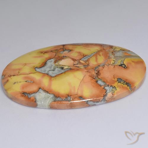 Jaspe Multicolore naturelle ovale, 57.58 ct, Opaque