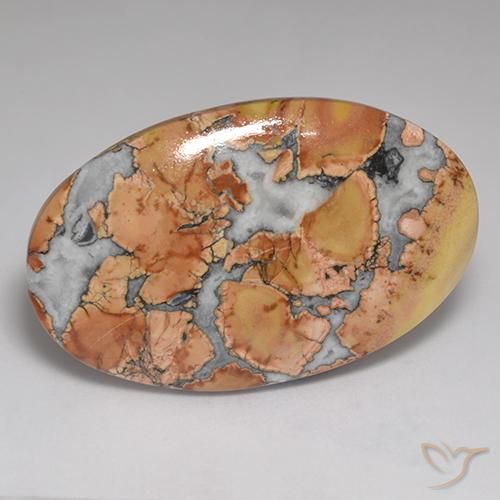 57.90ct Naturel Multicolore Jaspe, ovale, Opaque