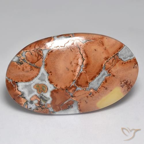 68.68ct Naturel Multicolore Jaspe, ovale, Opaque