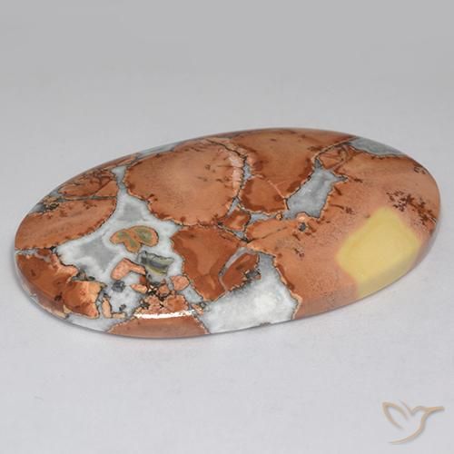 Jaspe Multicolore naturelle ovale, 68.68 ct, Opaque