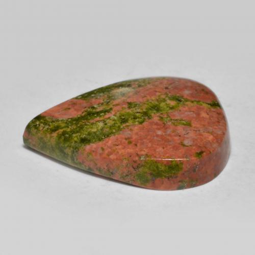 Jaspe multicolore naturelle en forme de poire, 13,09 ct, opaque