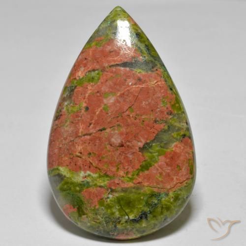 41.42ct Naturel Multicolore Jaspe, En forme de poire, Opaque