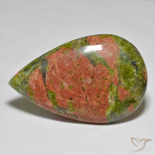 Jaspe Multicolore naturelle En forme de poire, 41.42 ct, Opaque