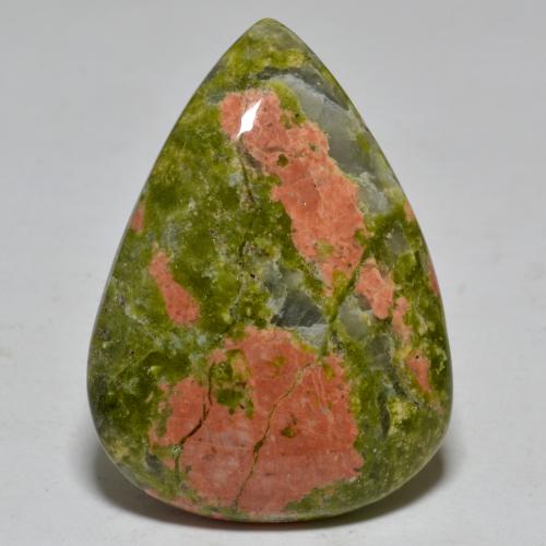 Jaspe Multicolore naturelle En forme de poire, 24.54 ct, Opaque