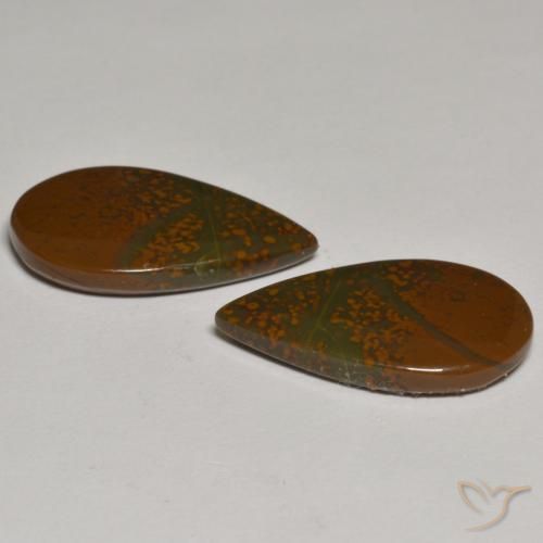 Shop natural 15.00ct Multicolore Jaspe gems, En forme de poire, from Indonésie at GemSelect. In stock, global shipping!