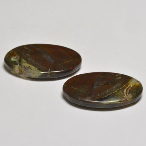 Achetez naturel 15,58ct multicolore jaspe gems, coupe ovale, en provenance indonésie chez gemselect. en stock, livraison internationale!