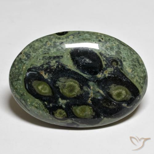 46.73ct Naturel Multicolore Jaspe, ovale, Opaque, Photo A