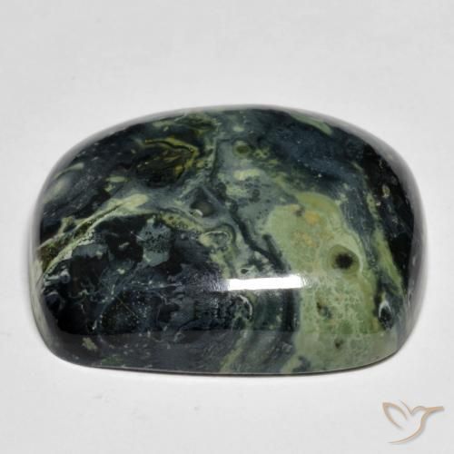 Jaspe Multicolore naturelle Coussin, 33.52 ct, Opaque