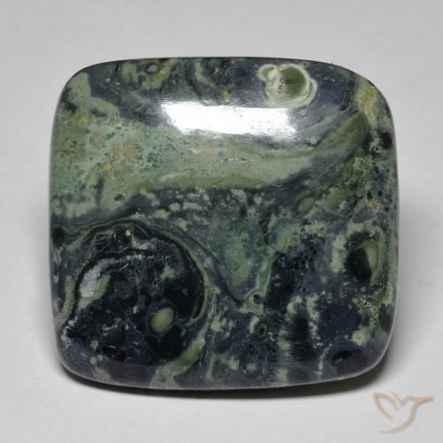 Jaspe Multicolore naturelle Coussin, 34.50 ct, Opaque
