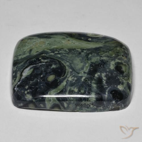 Jaspe Multicolore naturelle Coussin, 34.50 ct, Opaque