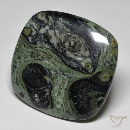 39.04ct Naturel Multicolore Jaspe, Coussin, Opaque