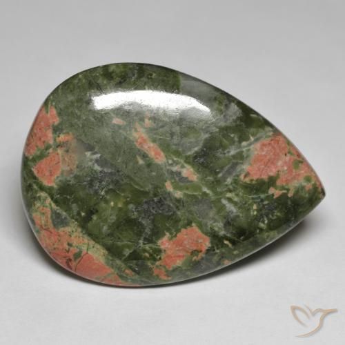 56.12ct Naturel Multicolore Jaspe, En forme de poire, Opaque