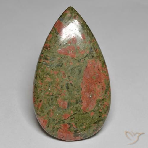 40.05ct Naturel Multicolore Jaspe, En forme de poire, Opaque