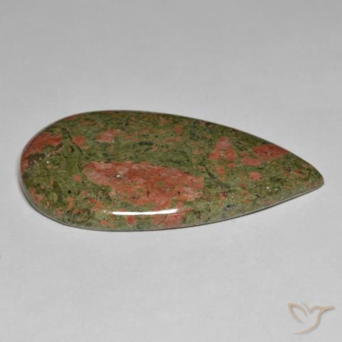 Jaspe Multicolore naturelle En forme de poire, 40.05 ct, Opaque