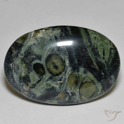 29.96ct Naturel Multicolore Jaspe, ovale, Opaque